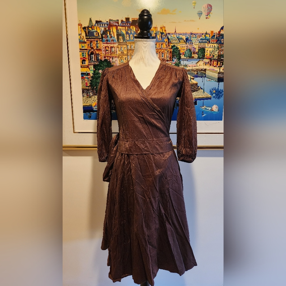 Calypso Silk Wrap Dress